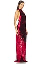 view 2 of 3 Halter Bias Gown in Ruby