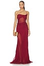 view 1 of 3 Strappy Diaphanous Gown in Brick
