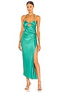 view 1 of 3 Cut Out Ruched Midi Dress in Jade