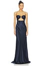 view 1 of 4 Cut Out Bias Gown in Space