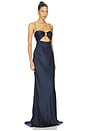 view 2 of 4 Cut Out Bias Gown in Space