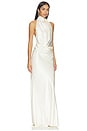 view 2 of 4 Halter Drape Gown in Cream