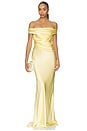view 1 of 3 Bardot Gown in Custard