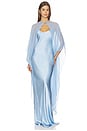 view 5 of 5 Bias Slip With Cape in Icy Blue