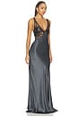 view 2 of 4 Lace Bodice Gown in Anthracite