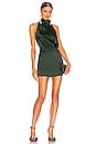 view 1 of 3 X REVOLVE Cowl Halter Mini Dress in Hunter