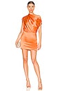view 1 of 4 Draped Mini Dress in Papaya