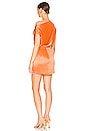 view 3 of 4 Draped Mini Dress in Papaya