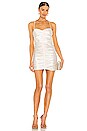 view 1 of 3 Strappy Ruched Mini Dress in Ivory