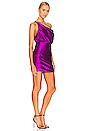 view 2 of 4 Strapped Cowl Neck Mini Dress in Acai