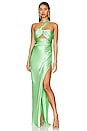 view 1 of 4 Asymmetrical Bandeau Gown in Mint