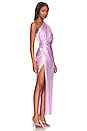 view 2 of 3 x REVOLVE Asymmetrical Draped Midi Dress in Lavender