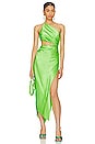 view 1 of 4 One Shoulder Cut Out Dress in Parakeet