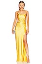 view 1 of 4 x REVOLVE Twist Cowl Ruched Gown in Canary