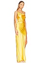 view 2 of 4 x REVOLVE Twist Cowl Ruched Gown in Canary