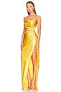 view 3 of 4 x REVOLVE Twist Cowl Ruched Gown in Canary