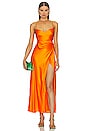 view 1 of 3 Wrap Dress in Tangerine