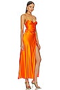 view 2 of 3 Wrap Dress in Tangerine