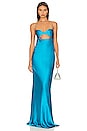 view 1 of 3 Balconette Bias Gown in Lake