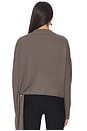 view 3 of 4 Sweater With Side Tie in Steel