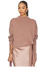 view 1 of 4 Sweater With Side Tie in Dusty Rose