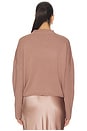 view 3 of 4 Sweater With Side Tie in Dusty Rose