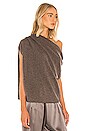view 2 of 4 Asymmetric Drape Sweater in Smog