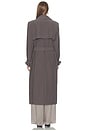 view 4 of 4 Structured Trench Coat in Steel