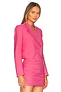 view 2 of 4 Double Brested Crop Blazer in Flamingo