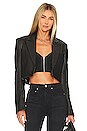 view 1 of 4 CHAQUETA CROP DINNER in Black