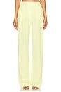 view 1 of 4 Double Pleat Trouser in Limoncello