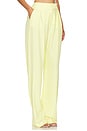 view 2 of 4 Double Pleat Trouser in Limoncello