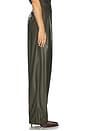 view 3 of 6 Double Pleat Trouser in Army