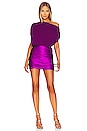 view 4 of 4 Ruched Mini Skirt in Acai
