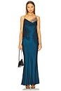 view 5 of 6 Bias Maxi Skirt in Marine