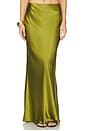 view 1 of 6 Bias Maxi Skirt in Moss