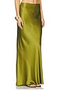 view 2 of 6 Bias Maxi Skirt in Moss