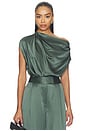 view 1 of 4 Draped Top in Thyme