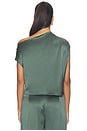 view 3 of 4 Draped Top in Thyme