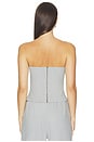 view 4 of 5 Wrap Bustier Top in Grey