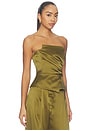view 2 of 5 Wrap Bustier in Olive