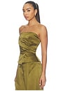 view 4 of 5 Wrap Bustier in Olive