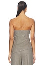 view 4 of 5 Long Strapless Top in Houndstooth