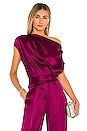 view 1 of 4 Draped Top in Magenta