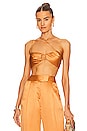 view 1 of 4 Slant Bikini Top in Apricot