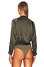 view 4 of 5 Long Sleeve Wrap Bodysuit in Army