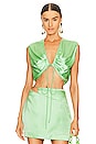 view 1 of 4 Draped Crop Top in Mint