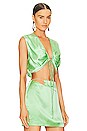view 2 of 4 Draped Crop Top in Mint
