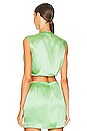 view 3 of 4 Draped Crop Top in Mint