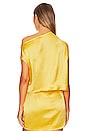 view 3 of 4 Draped Top in Canary